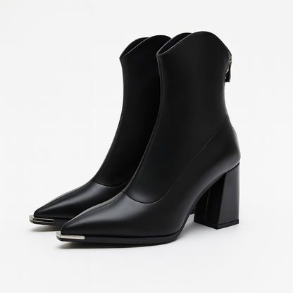Damen Stiefeletten Spitzer Absatz Frühjahr