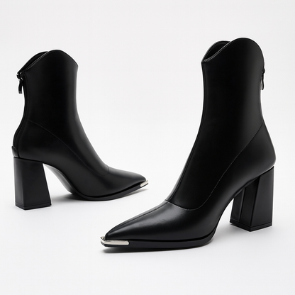 Damen Stiefeletten Spitzer Absatz Frühjahr