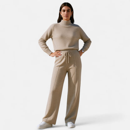 Damen Loungehose Locker Geschnittene Baumwolle Bequem