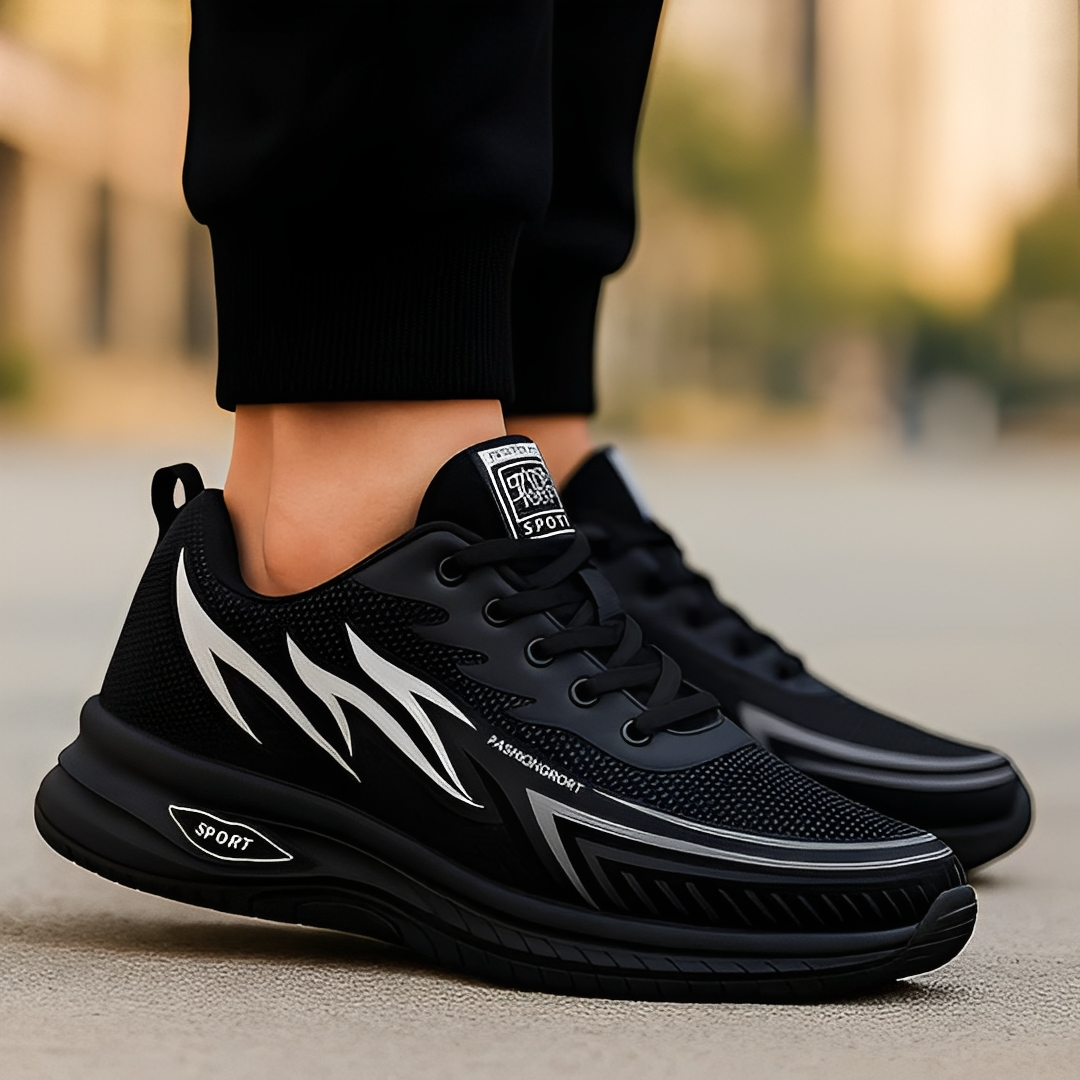 Herren Schnürschuhe Weiches Leder Schwarz - Norvielle