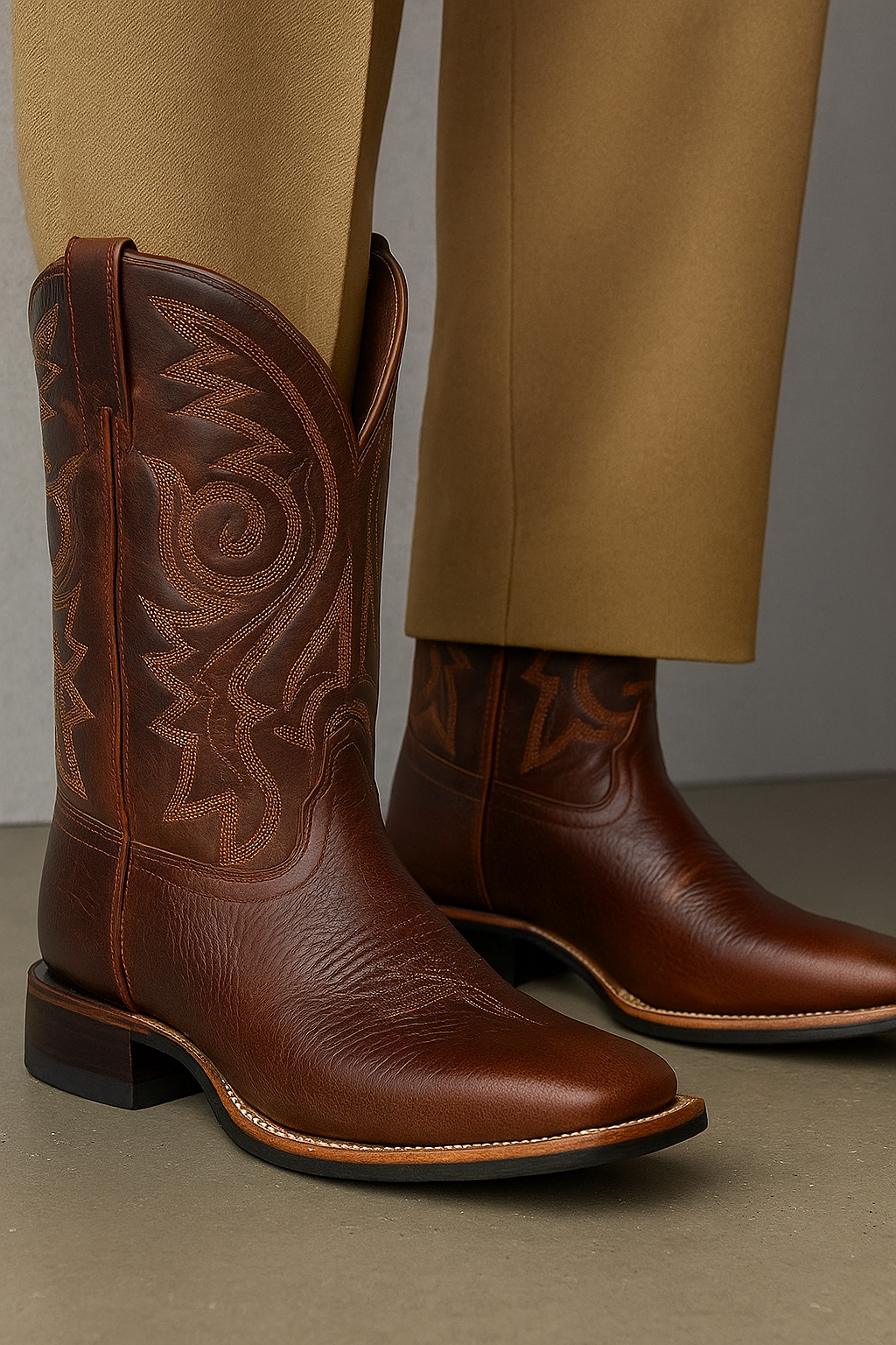Herren Stiefel Hohe Schaftform Markante Linienkontur - Norvielle
