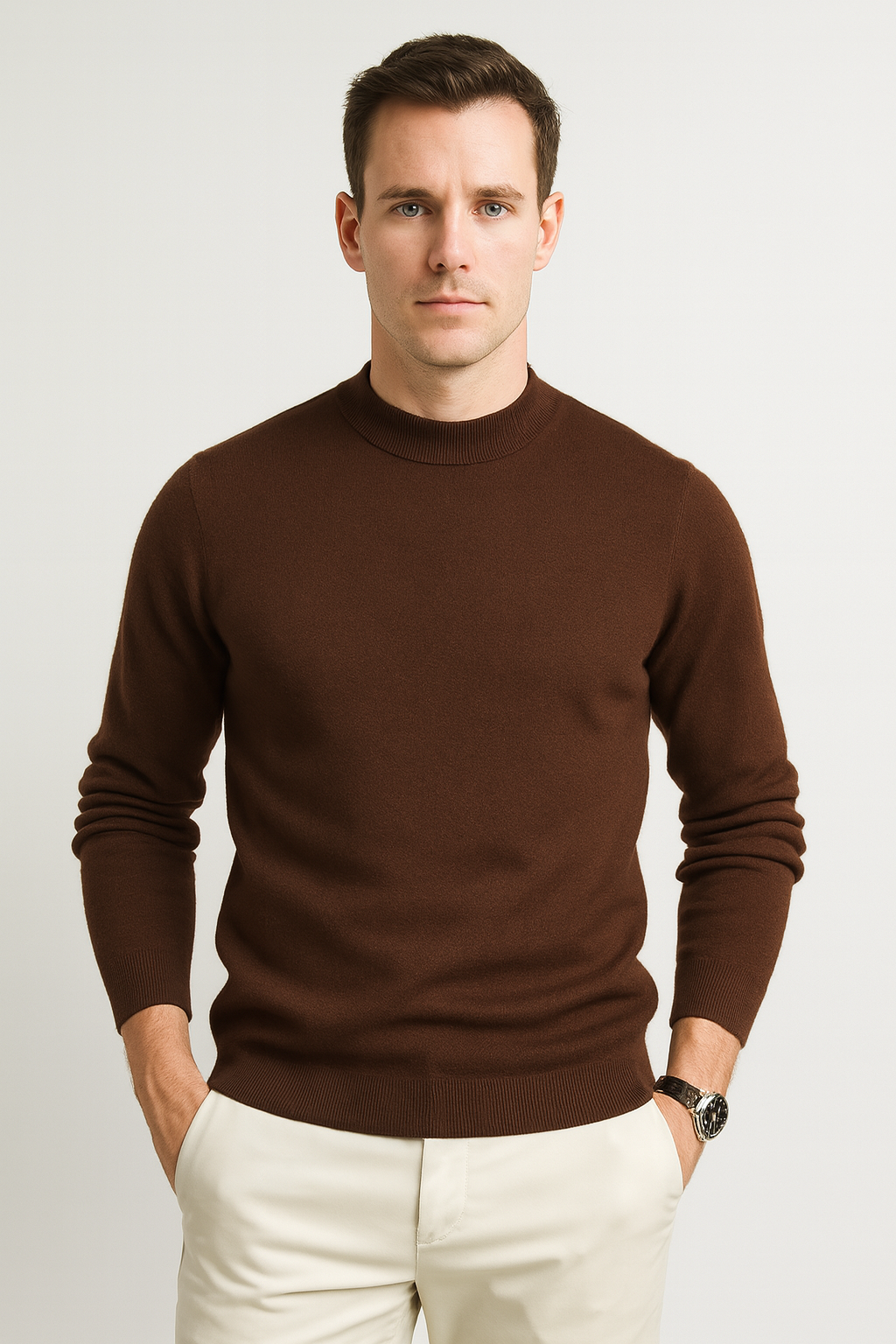 Herren Strickpullover Legere Form Ruhige Linienführung