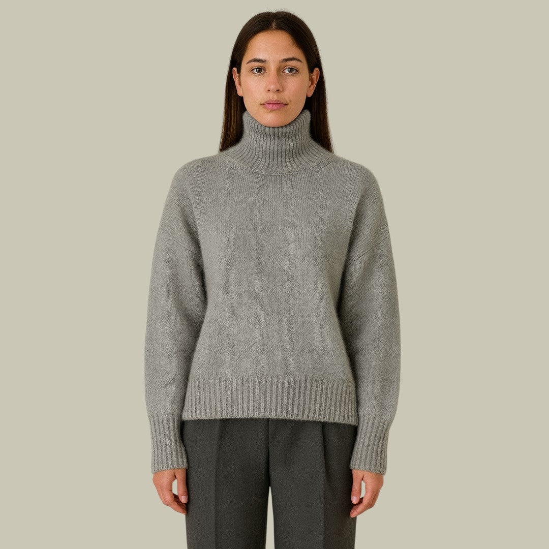 Damen Rollkragenpullover Merinowolle - Norvielle