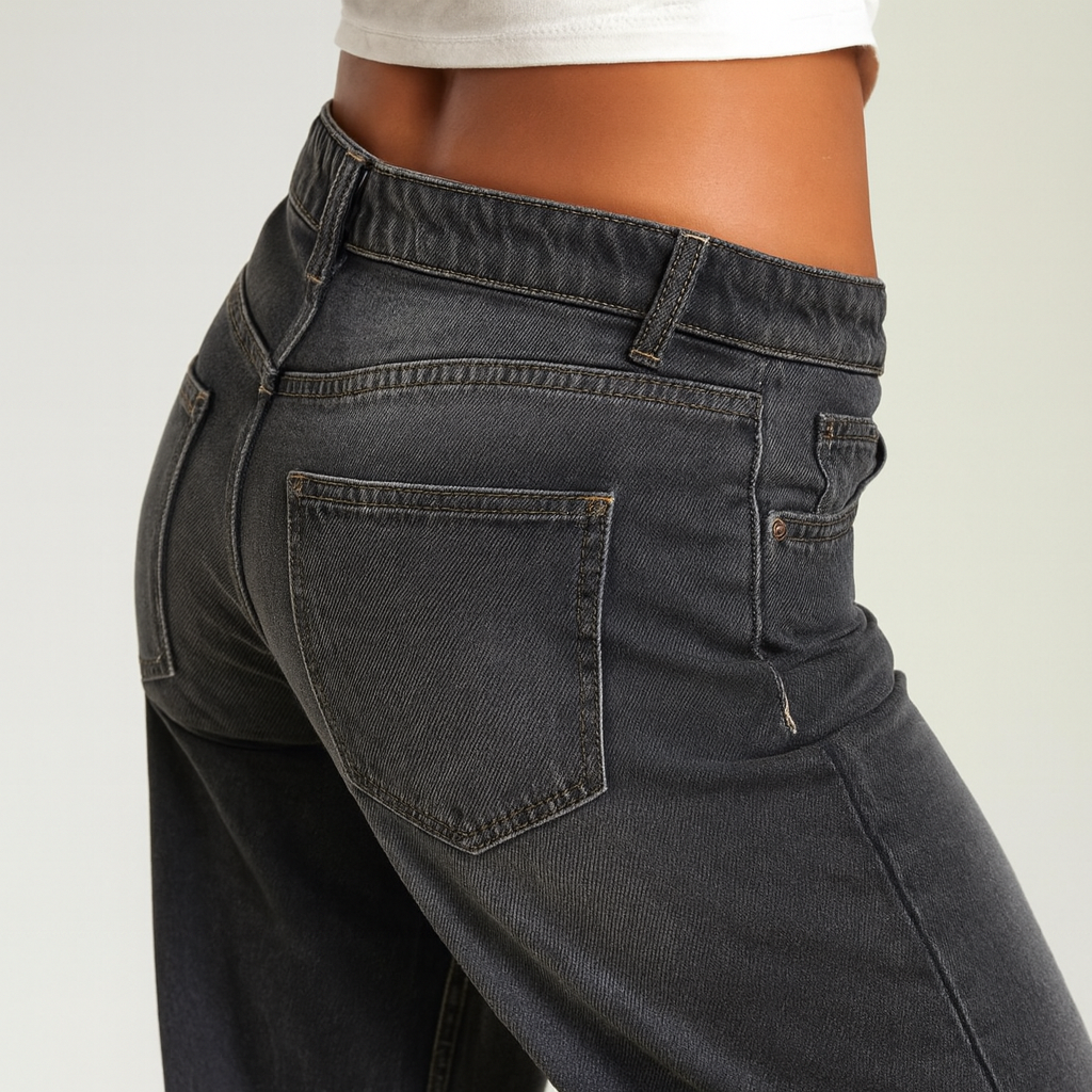 Damenjeans Mid Waist Weite Bein Elaris Jeans 4 Farben