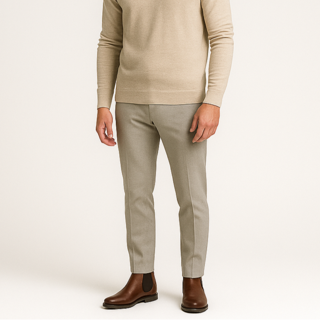 Herren Chelsea Boots Lederimitat Elastisch