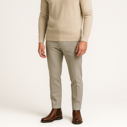 Herren Chelsea Boots Lederimitat Elastisch