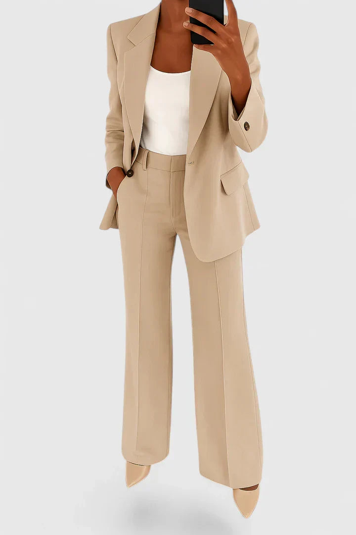 Damen Maßgeschneiderter Blazer Hosen Set