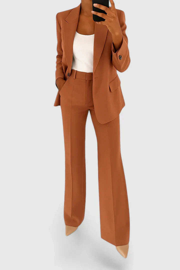 Damen Maßgeschneiderter Blazer Hosen Set