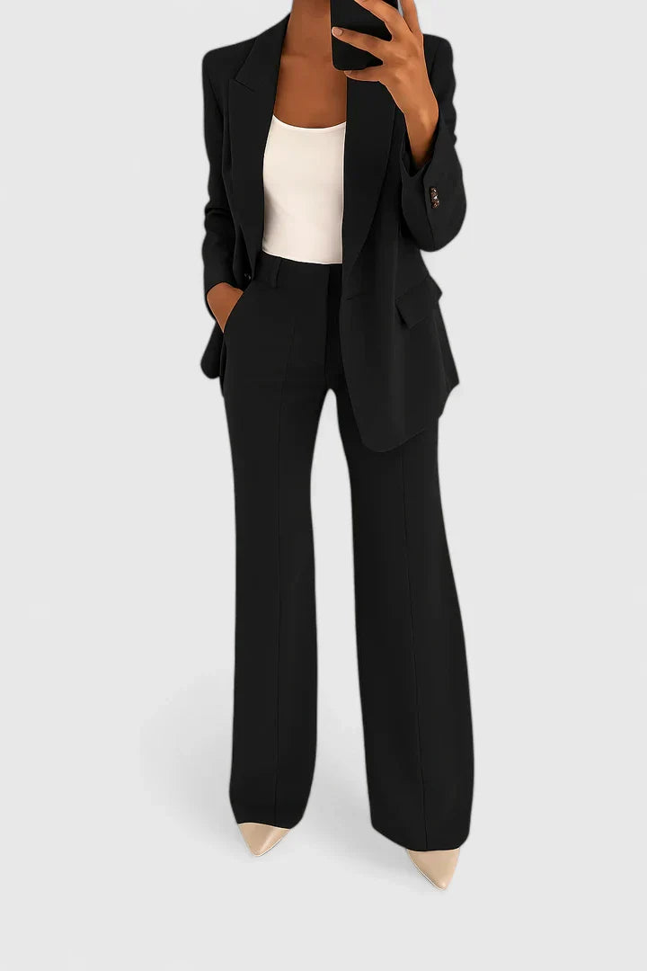 Damen Maßgeschneiderter Blazer Hosen Set - Norvielle