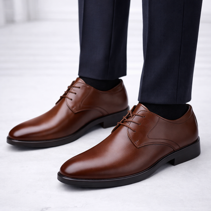 Herren Schnürschuhe Geschlossen Leder