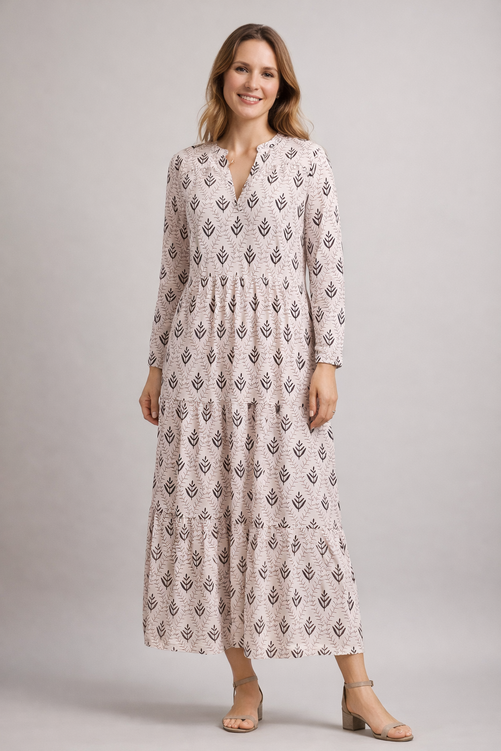 Damen Sommerkleid aus Seide Rosa - Norvielle