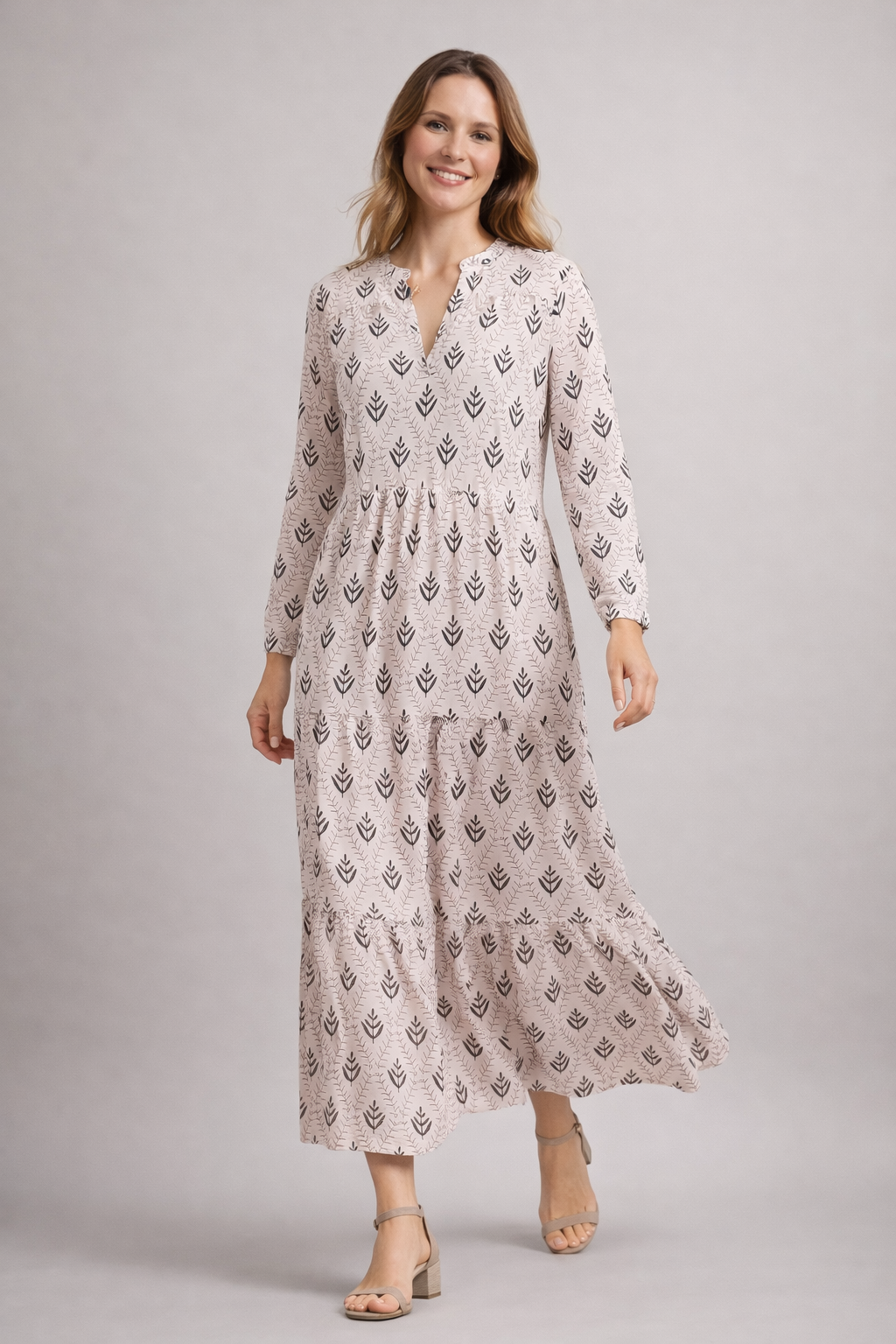 Damen Sommerkleid aus Seide Rosa