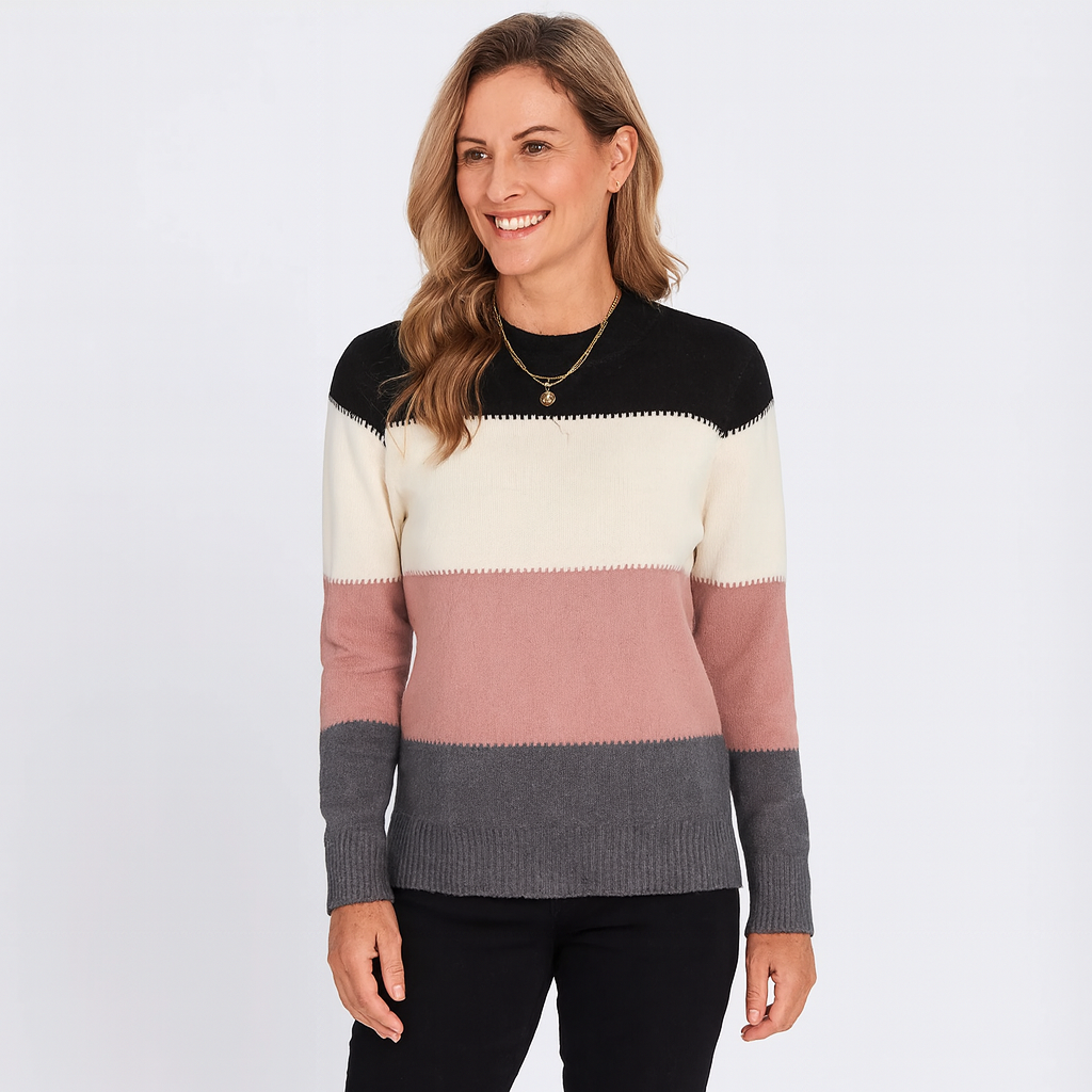 Damen Winterpullover Warmer Stehkragenpullover - Norvielle