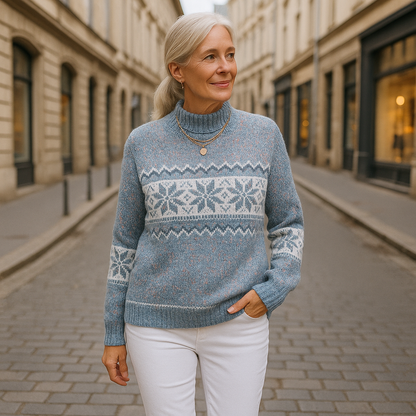 Damen Winterpullover Langarm Bequem
