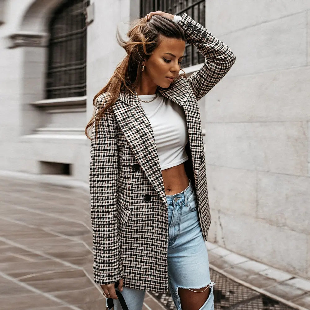 Karina | Karierter Blazer für Damen Zendoo.de