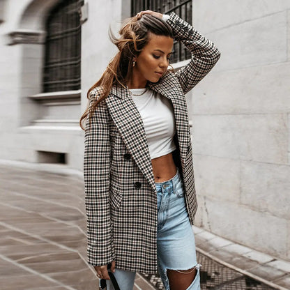 Karina | Karierter Blazer für Damen Zendoo.de