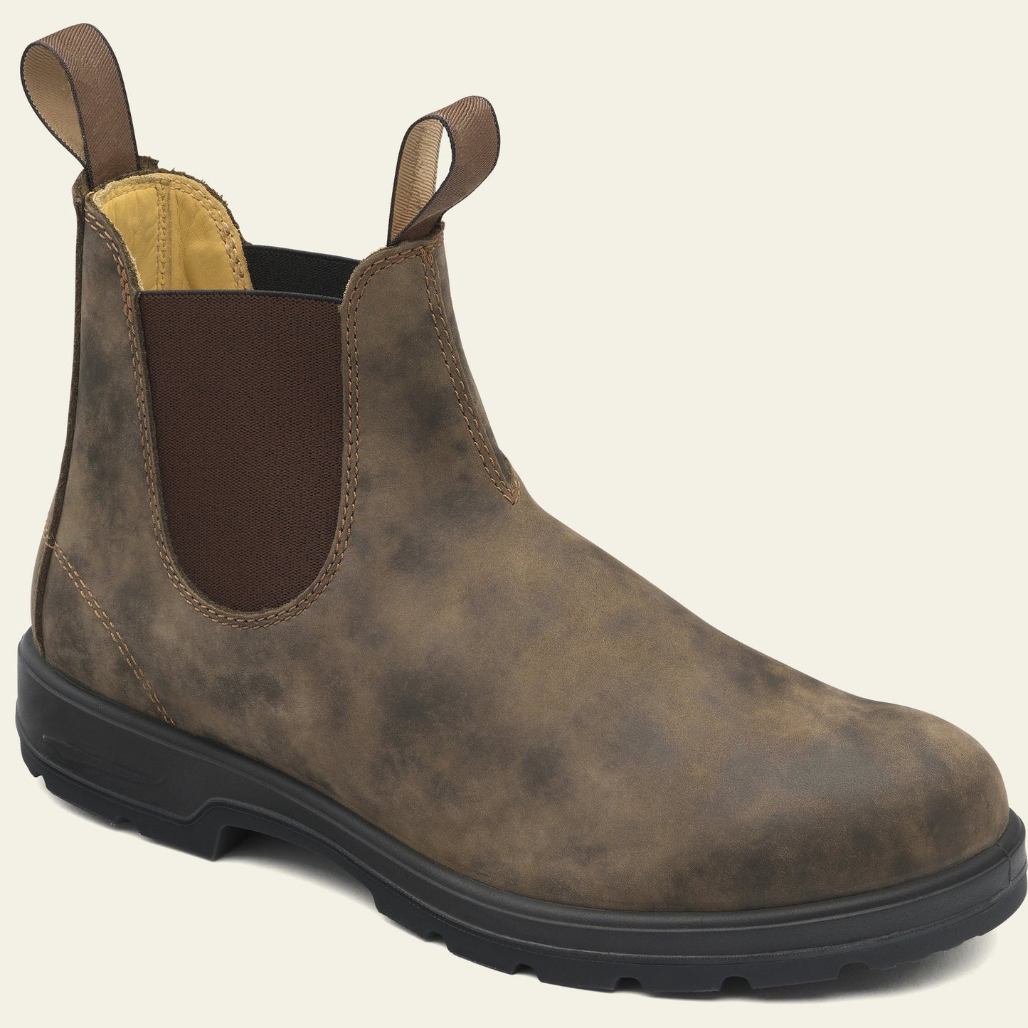Chelsea-Stiefel – Slipper – Rutschfest – Stiefeletten – Herrenstiefel-Braun-35-Chaps Herrenmode