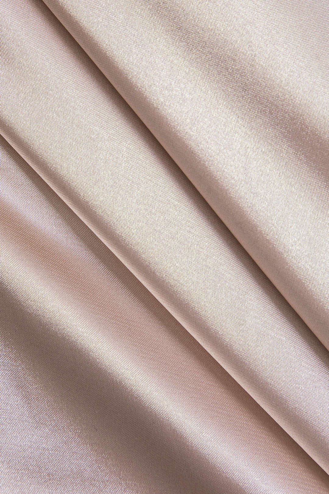 Damen Asymmetrische Satin-Bluse Ballonärmel Einseitig