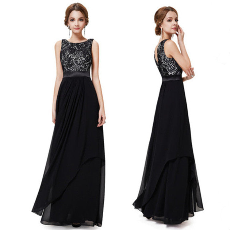Chiffonkleid mit Spitze von Elarova