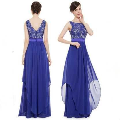Chiffonkleid mit Spitze von Elarova