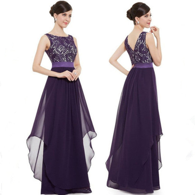 Chiffonkleid mit Spitze von Elarova