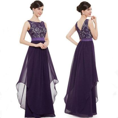Chiffonkleid mit Spitze von Elarova