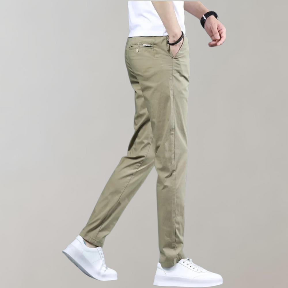 Chinos | Bequem | Elastische Taille | Stretch-Hose | Chino-Hose für Herren-Chaps Herrenmode
