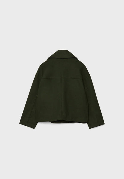 Damen Kurzmantel Doppelknopfleiste Elegantes Design