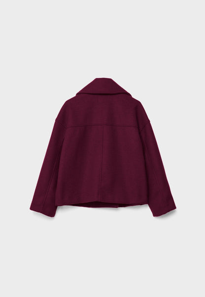 Damen Kurzmantel Doppelknopfleiste Elegantes Design