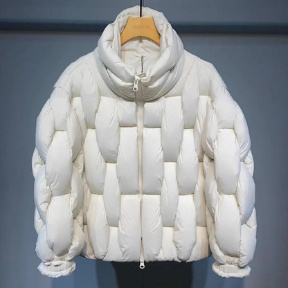 Herren Winterjacke Stehkragen Gepolstert