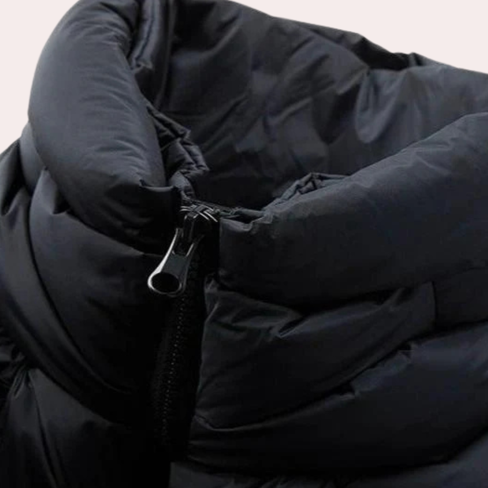 Herren Winterjacke Stehkragen Gepolstert