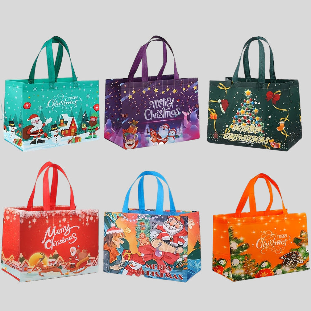 Wiederverwendbare Weihnachtstaschen Groß Geschenkbeutel