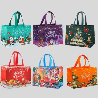 Wiederverwendbare Weihnachtstaschen Groß Geschenkbeutel