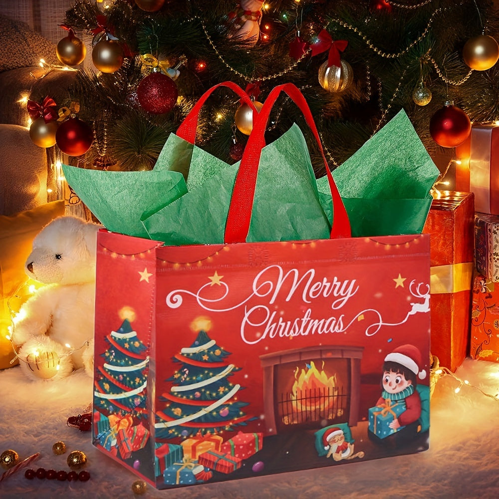 Wiederverwendbare Weihnachtstaschen Groß Geschenkbeutel