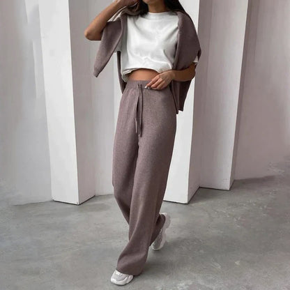 Damen Lounge-Set Oberteil und Hose Modern