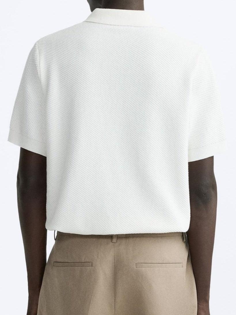 Weißes Herren Poloshirt aus Baumwolle
