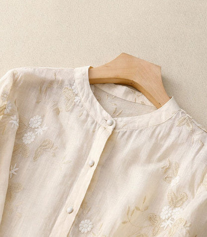 Eloise Damenbluse Feine Stickerei Elegantes Design