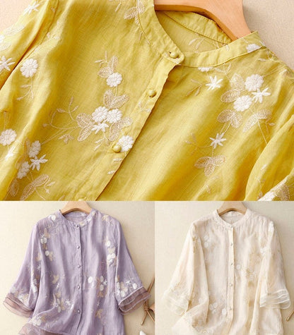 Eloise Damenbluse Feine Stickerei Elegantes Design