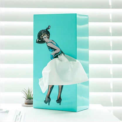 Taschentuchbox Flying Skirt Holz