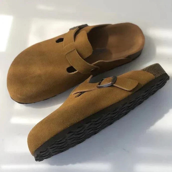 Herren Clogs Wildleder Schwarz - Norvielle