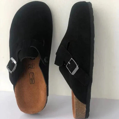Orthopädische Clogs Damen Schnalle Geschlossen