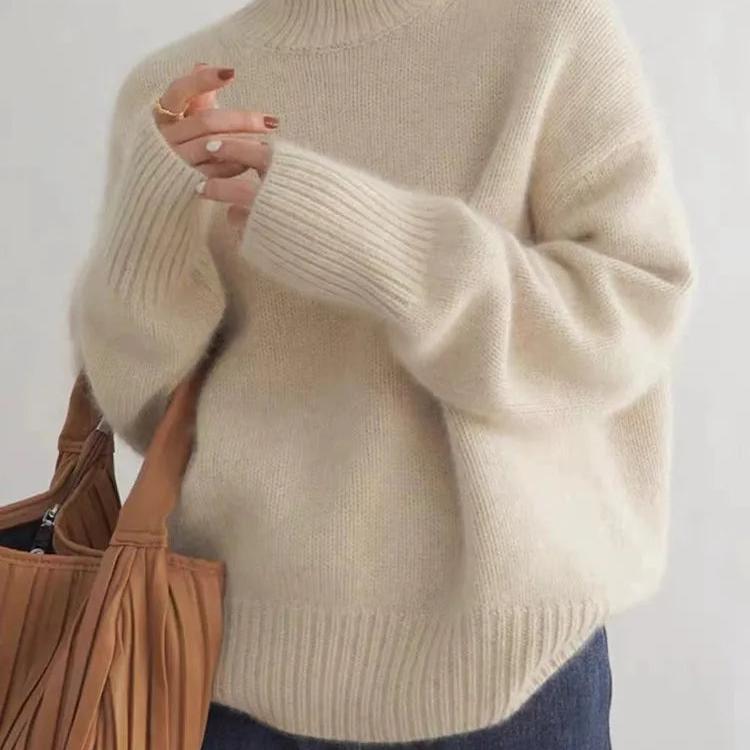 Damen Oversized Rollkragenpullover Olivia Winter