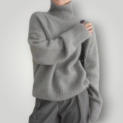 Damen Rollkragenpullover Weich Lässig Winter