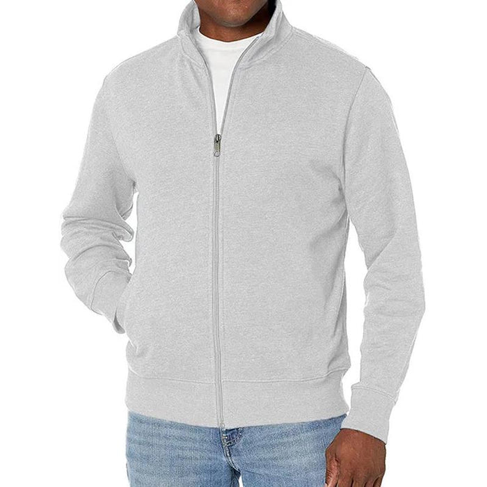 Herren Trackjacke Reißverschluss Slim Fit Stehkragen
