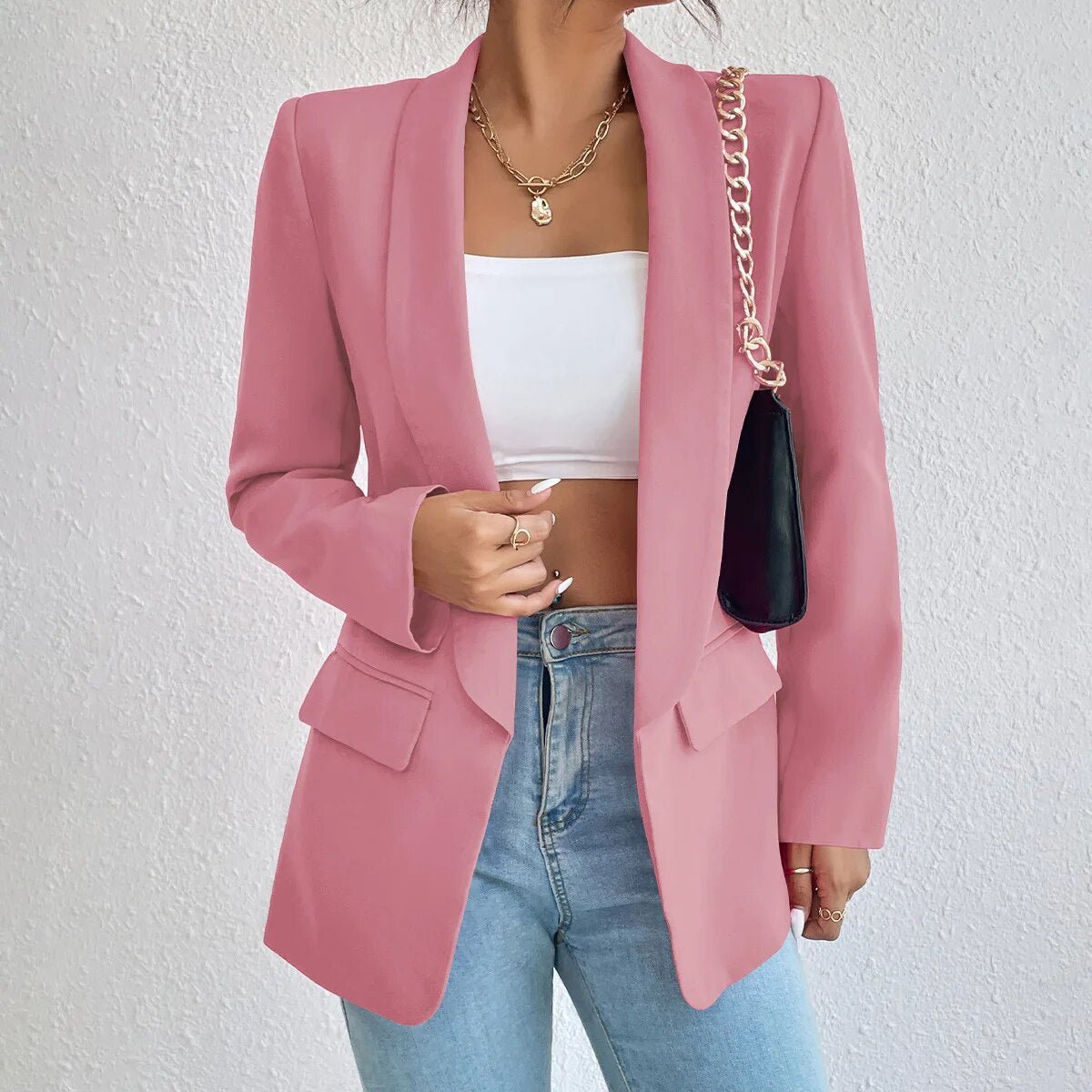 Norvielle Damen Blazer Taillierte Passform