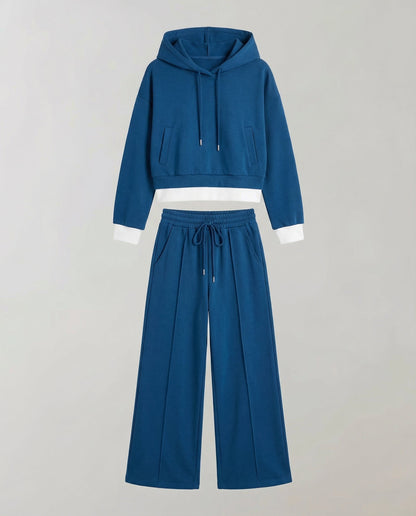 Damen Lounge Set Zweifarbig