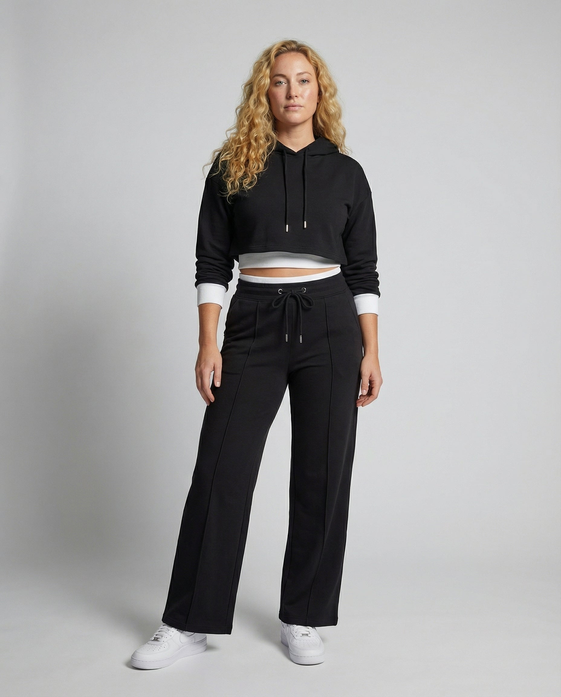 Damen Lounge Set Zweifarbig - Norvielle