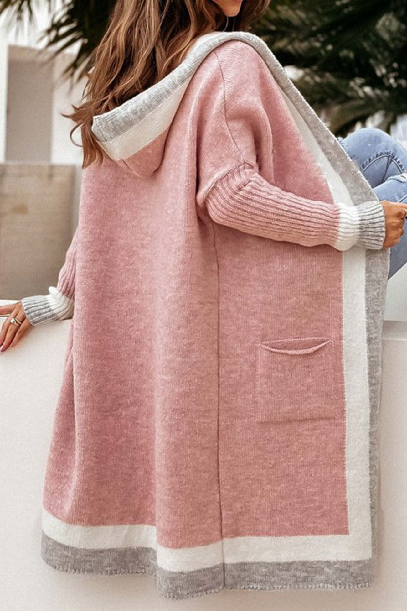 Norvielle Damen Langer Cardigan