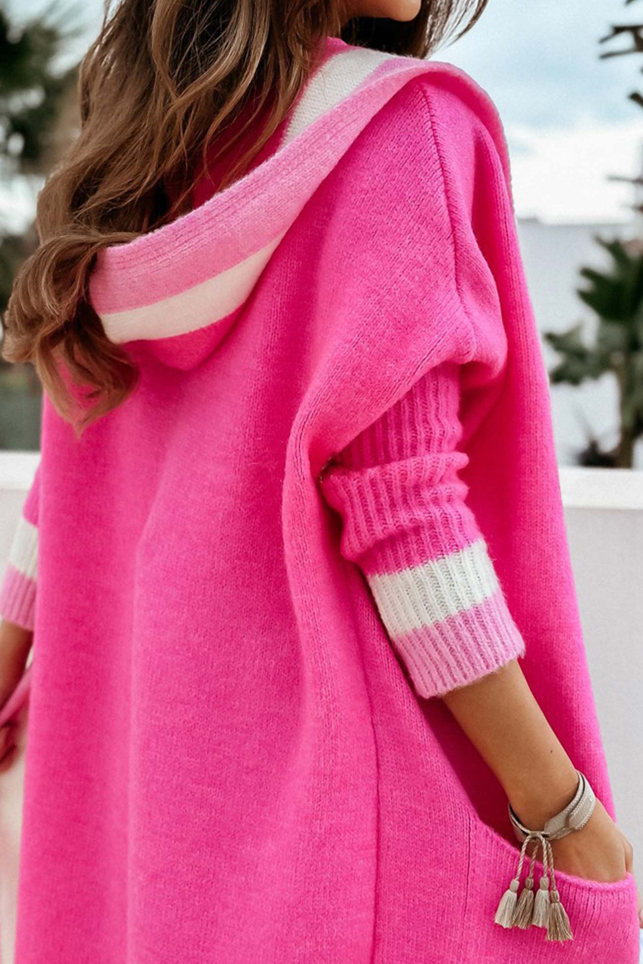 Norvielle Damen Langer Cardigan