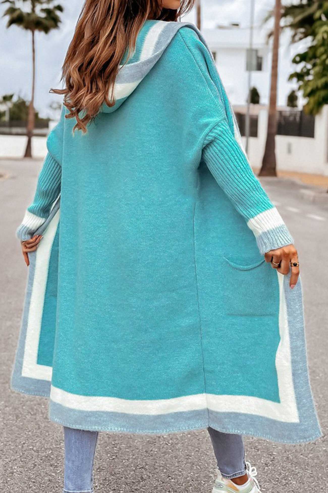 Norvielle Damen Langer Cardigan